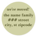 we've moved! return address labels - personalize stickers by rubymonkey we've moved! return address labels - personalize stickers