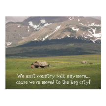We've Moved to the Big City Postcard