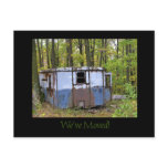 We've Moved Trailer Postcard