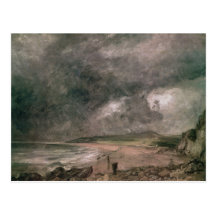 Weymouth Bay with Approaching Storm Post Card