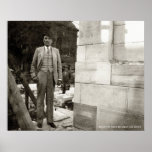 WH Magness at the dedication of the Library Poster