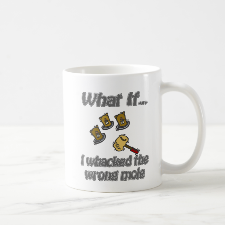 whack a mole coffee mug