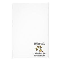 whack a mole customized stationery