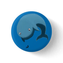 Whale and Otter buttons by Mowen77 Whale and Otter buttons