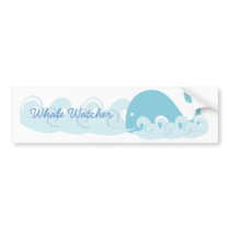 Whale and Waves bumper stickers by trennea Whale and Waves bumper stickers