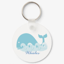Whale and Waves keychains by trennea Whale and Waves keychains
