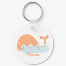 Whale and Waves keychains by trennea Whale and Waves keychains