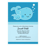 Whale Baby and Mommy Invitation