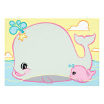 Whale Baby Shower Invitations invitations