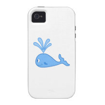Whale, Blue. Case-Mate iPhone 4 Case