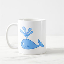 Whale, Blue. Mug