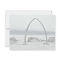Whale Bone Rib Arc and Skin Boat Frames at Barrow, Custom Announcement