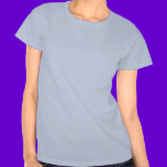 Whale Circle on Ocean Blue Background t-shirts