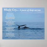 Whale cry...A poem of deep sorrow posters