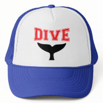 Whale Design SCUBA Dive hats by SCUBA_Dive_TShirts Whale Design SCUBA Dive hats