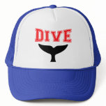 Whale Design SCUBA Dive hats
