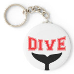 Whale Design SCUBA Dive Keychains