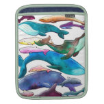 Whale, Dolphin & Porpoise iPad Rickshaw Sleeve Sleeves For iPads