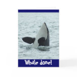 Whale done! Congrats card