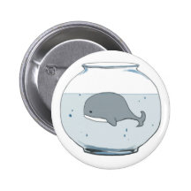Whale in a Fishbowl "Save Our Ocean" Button