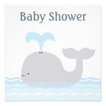 Whale In The Sea Personalized Announcement