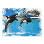 Whale Invitation Postcard