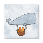 whale kitties refrigerator magnet