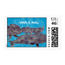Whale Mail Personalized Postage Stamps by lillyarts Whale Mail Personalized Postage Stamps