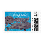 Whale Mail Personalized Postage Stamps