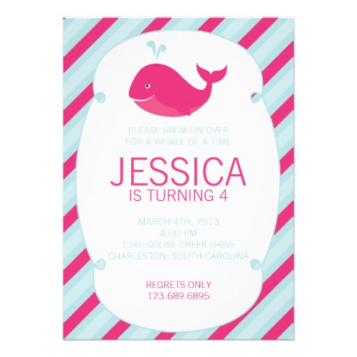 Whale of a Birthday Invitation