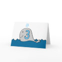 Whale of a Party - Third Birthday Party Invitation cards