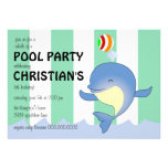 Whale of a Pool Party Birthday Invitation