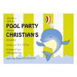 Whale of a Pool Party Birthday Invitation
