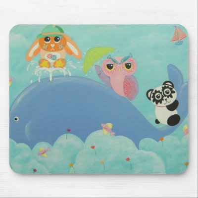 Whale Of A Time Mouse Mat by udonchow