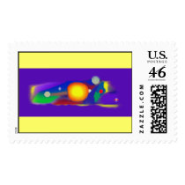 Whale Planets postage