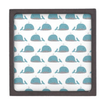 Whale Print Premium Trinket Box