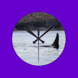 Whale: Resident Orca Whale Killer Whale wall clocks