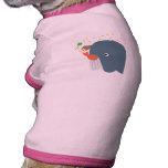 whale ride doggie t-shirt