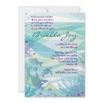 Whale & Sea Life Bat Bar Mitzvah Invitation