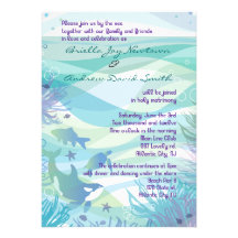 Whale & Sea Life Wedding Invitation