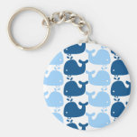 Whale Silhouette Print Keychain