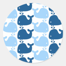 Whale Silhouette Print Sticker