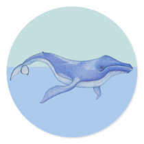 Whale solo Sticker stickers