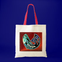 Whale Symbol On Red Bag