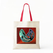 Whale Symbol On Red Bag by Lotacats Whale Symbol On Red Bag