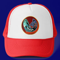 Whale Symbol On Red Hat