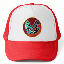 Whale Symbol On Red Hat by Lotacats Whale Symbol On Red Hat