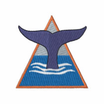 Whale Tail Logo embroidered shirts