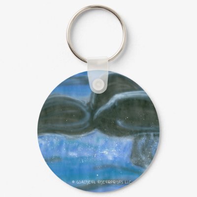 Whale tail splash key chain by wachtel_enterprises