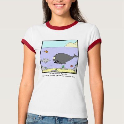 Whale Watching Tee Shirt by Hagen_Cartoons